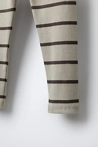 LEGGING CÔTELÉ RAYURES