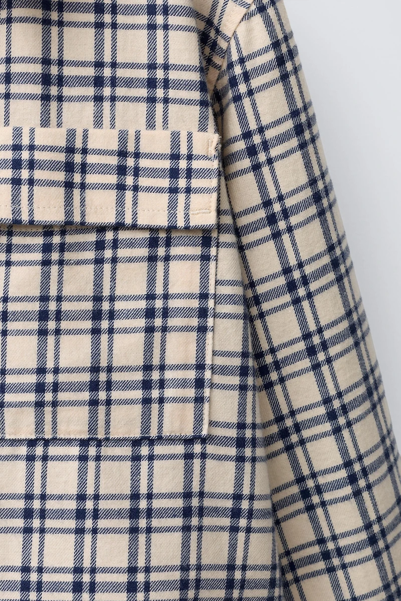 PLAID EMBROIDERED SHIRT