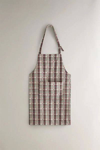CHRISTMAS HEARTS PATTERN APRON
