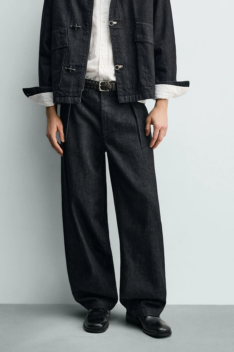 PANTALON CHINO BARREL FIT EN DENIM