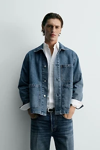 VESTE EN JEAN RELAXED FIT À POCHES