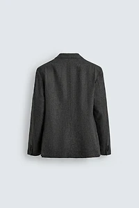 LIMITED EDITION WOOL TEXTURED SUIT BLAZER