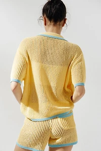 VESTE POLO EN MAILLE
