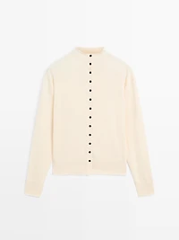 Cardigan à col montant