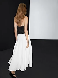 Long contrast dress