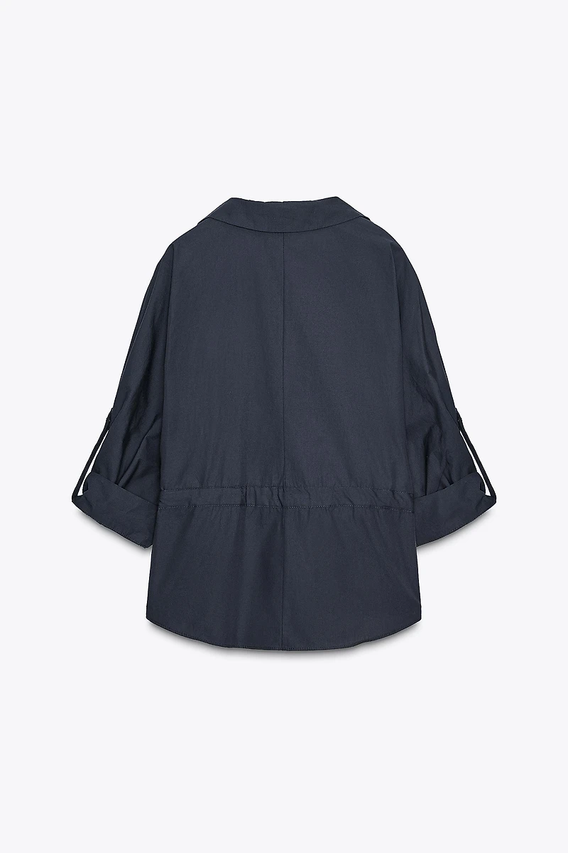 POPLIN SAFARI SHIRT