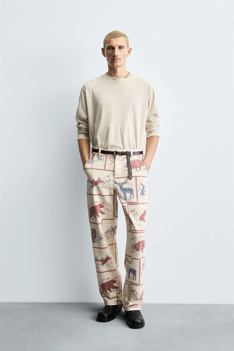PANTALON À IMPRIMÉ COMICS