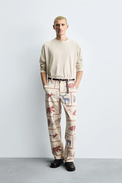 PANTALON À IMPRIMÉ COMICS
