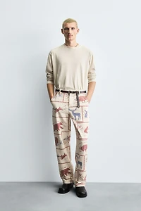 PANTALON À IMPRIMÉ COMICS