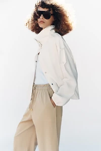 PANTALON TAPERED À TAILLE ÉLASTIQUE
