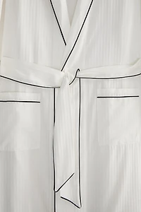 ROBE DE CHAMBRE JACQUARD RAYURES