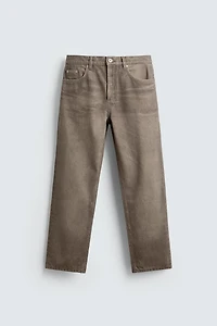 PRINTED WASHED STRAIGHT FIT JEANS