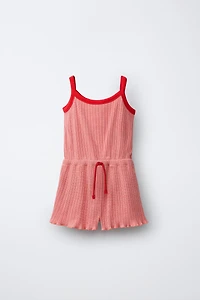 PUKAS SURF TEXTURED SHORT JUMPSUIT