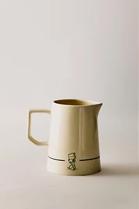 STONEWARE COFFEE SHOP CREAM PITCHER