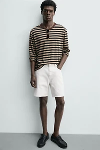 BERMUDA EN JEAN REGULAR FIT