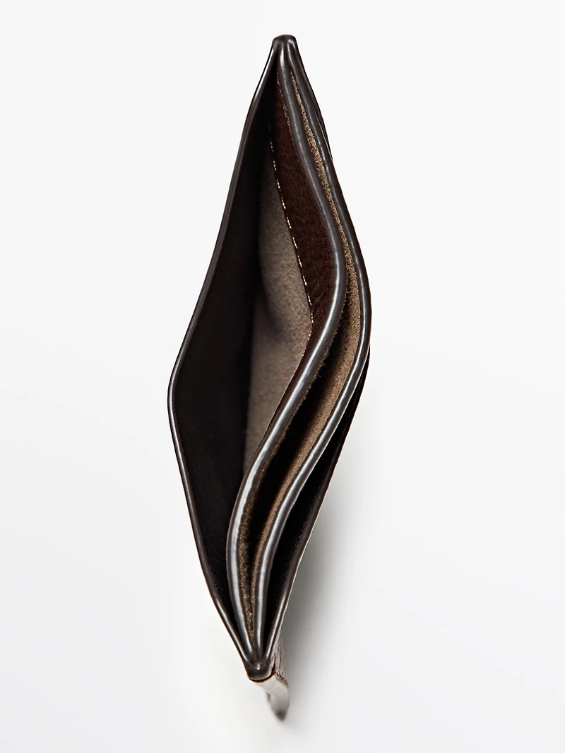 Porte-cartes en cuir nappa