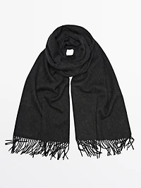 Wool blend scarf