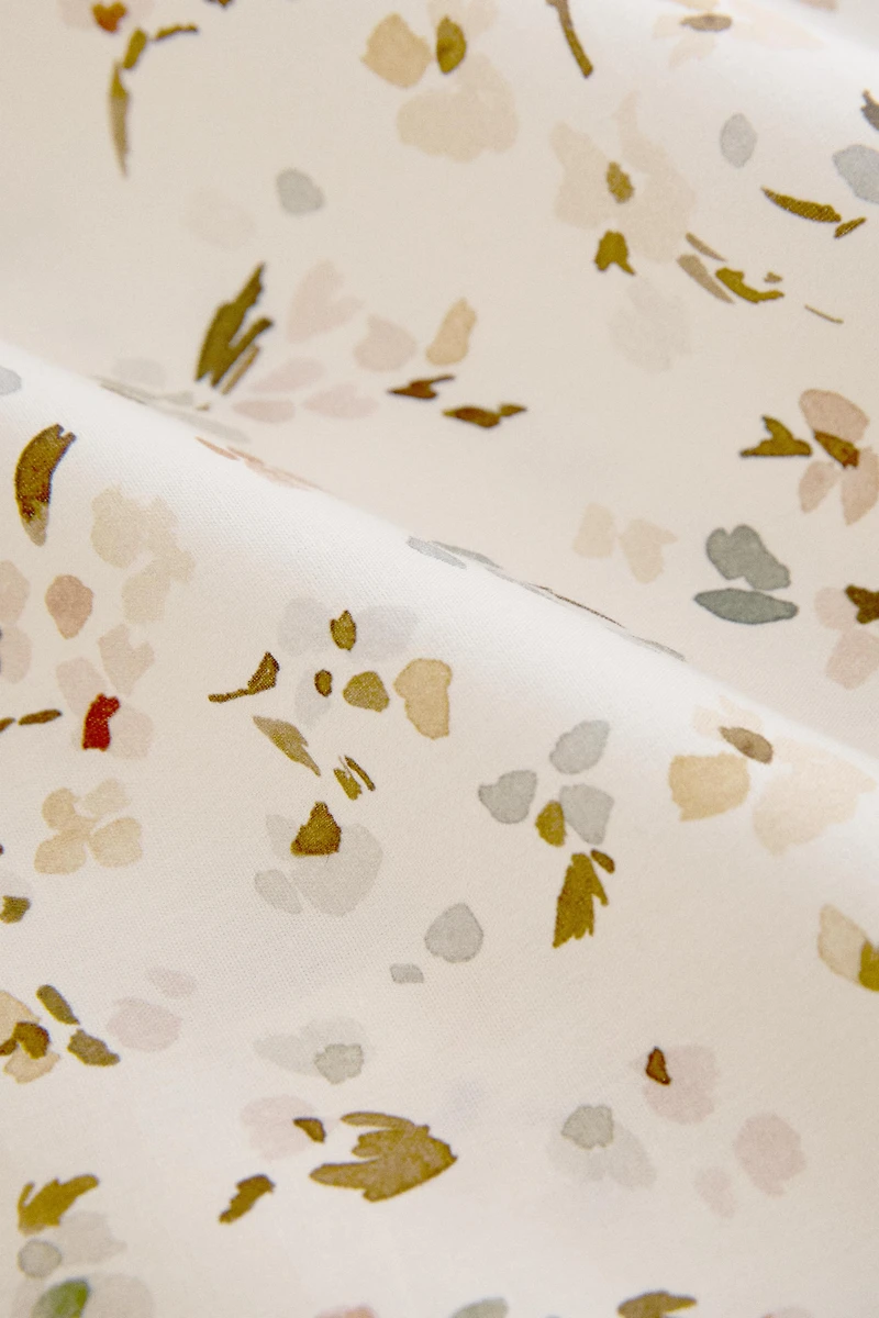 FLORAL PRINT DUVET COVER