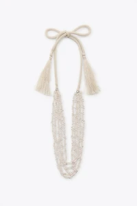 LOT DE 2 COLLIERS FANTAISIE PERLES
