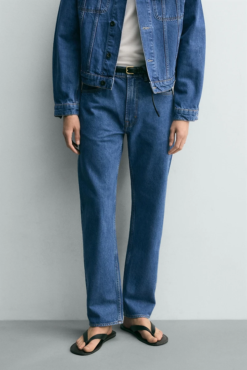 STRAIGHT ANKLE FIT JEANS