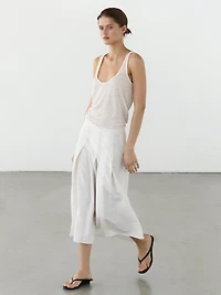 Jupe midi plissée