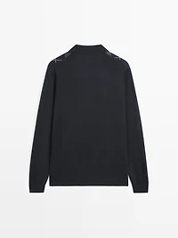 Pull en maille à détail losanges
