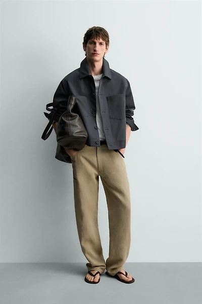 RELAXED FIT COTTON JACKET