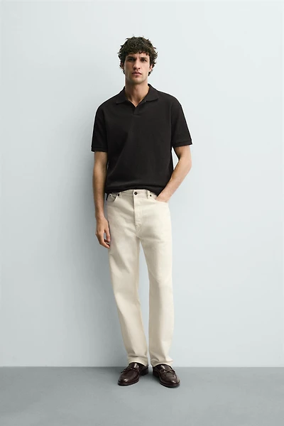 VERTICAL TEXTURED POLO