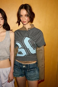T-SHIRT À PLIS ET NUMÉRO