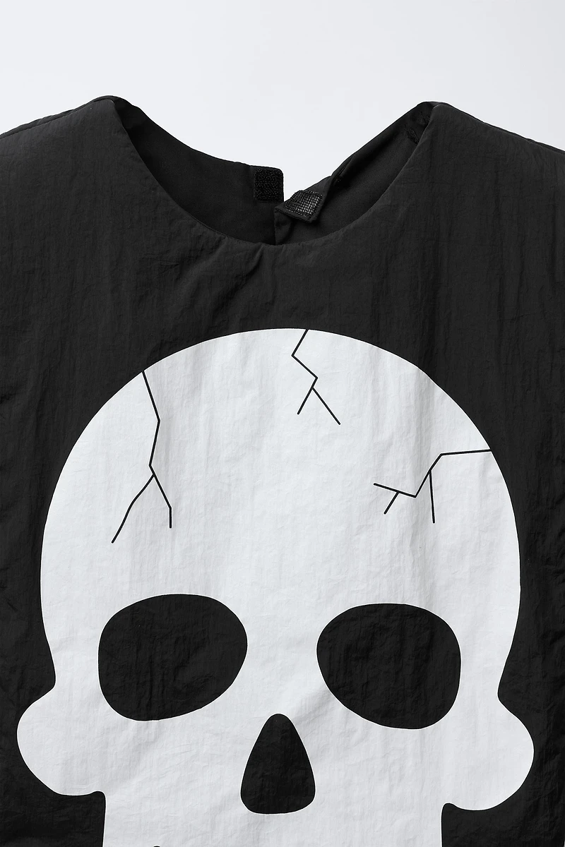 GLOW-IN-THE-DARK SKULL VEST COSTUME