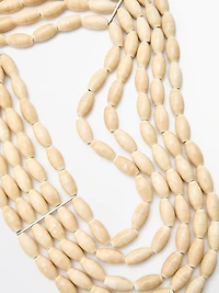 Ceramic bib necklace