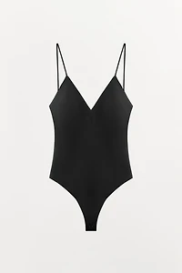 BODY À BRETELLES AVEC POLYAMIDE