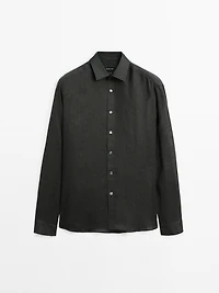 100% linen regular fit shirt