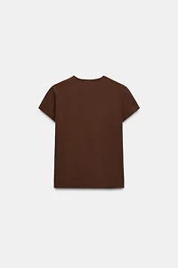 SHORT SLEEVE TEXT T-SHIRT