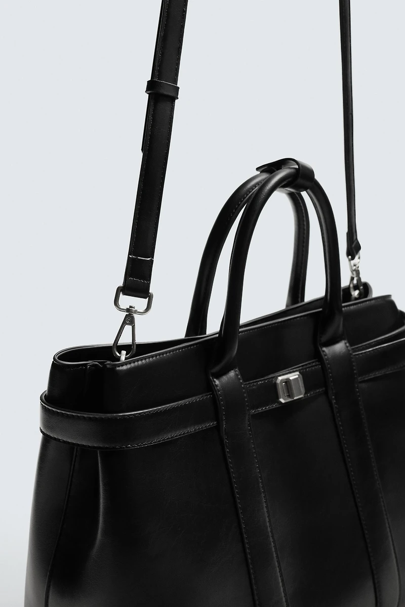 BELT DETAIL HANDBAG