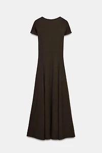 LONG RIBBED DRESS
