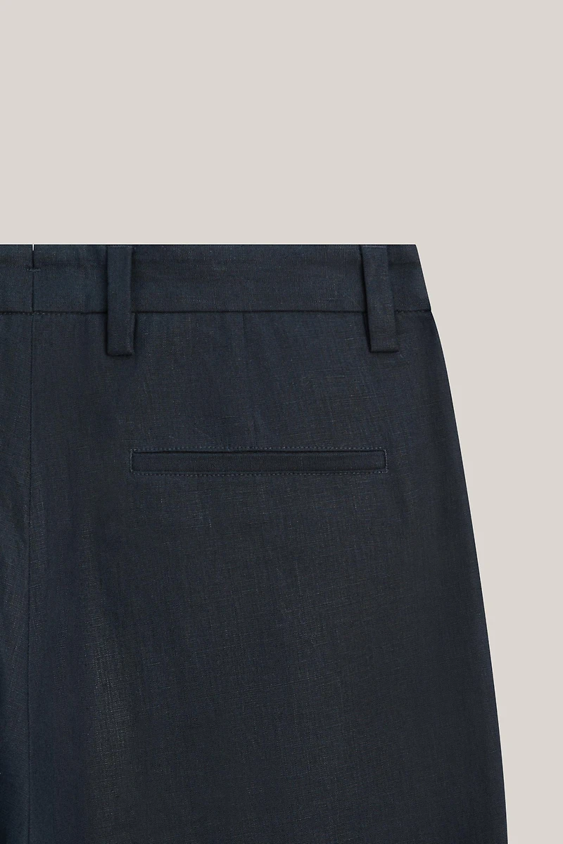Total look darted linen trousers - LIMITED EDITION