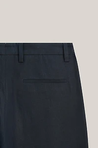 Total look darted linen trousers - LIMITED EDITION