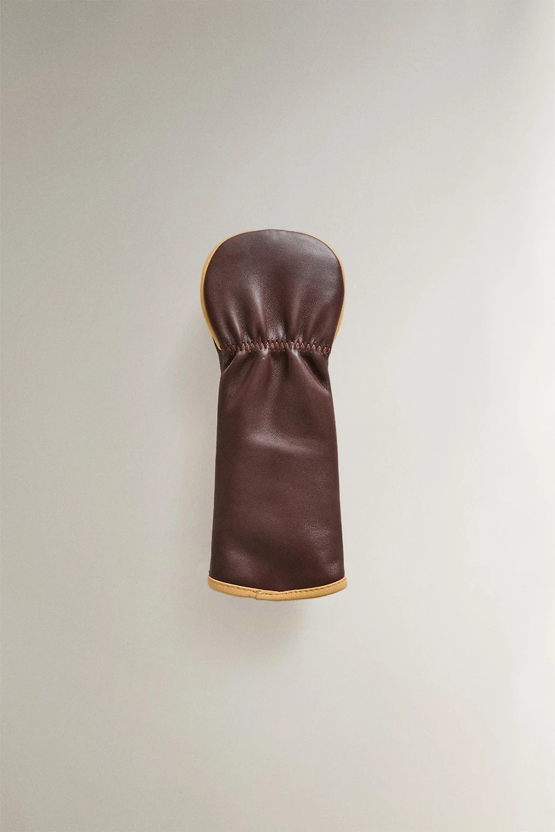 LEATHER HYBRID GOLF CLUB COVER