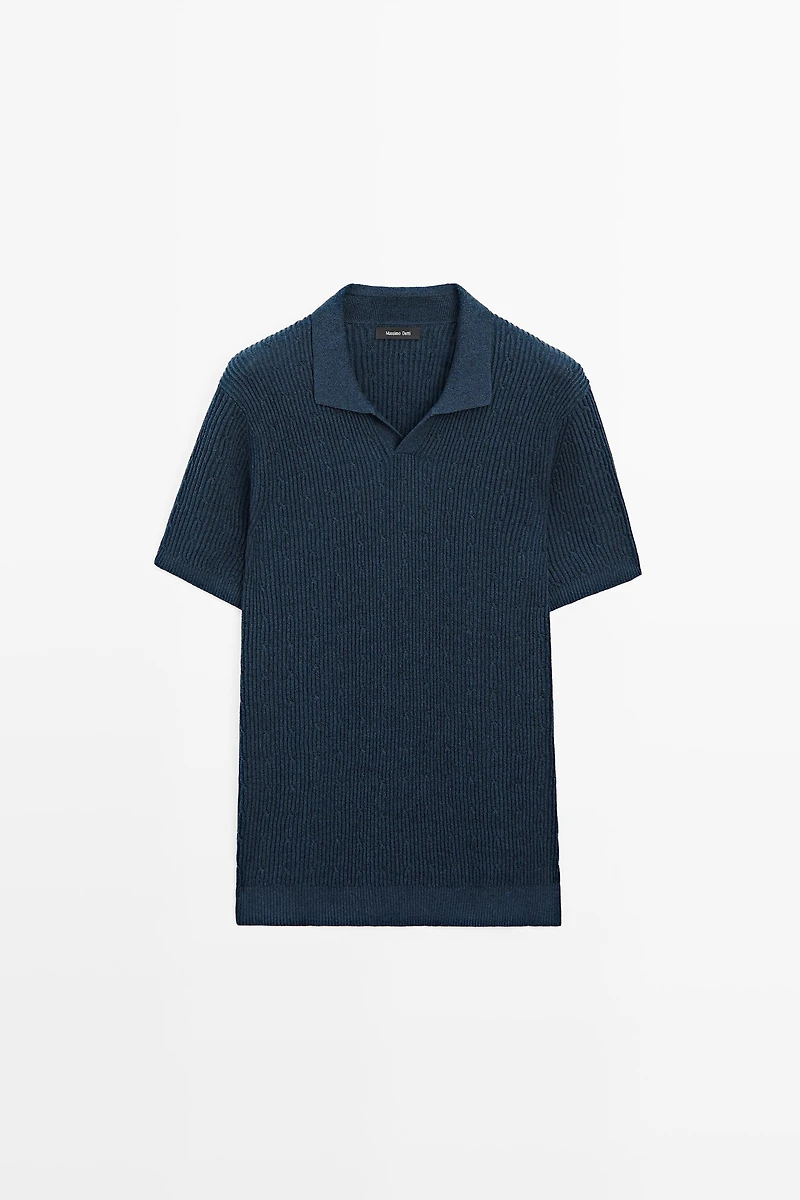 Pull polo en maille tressée - ÉDITION LIMITÉE