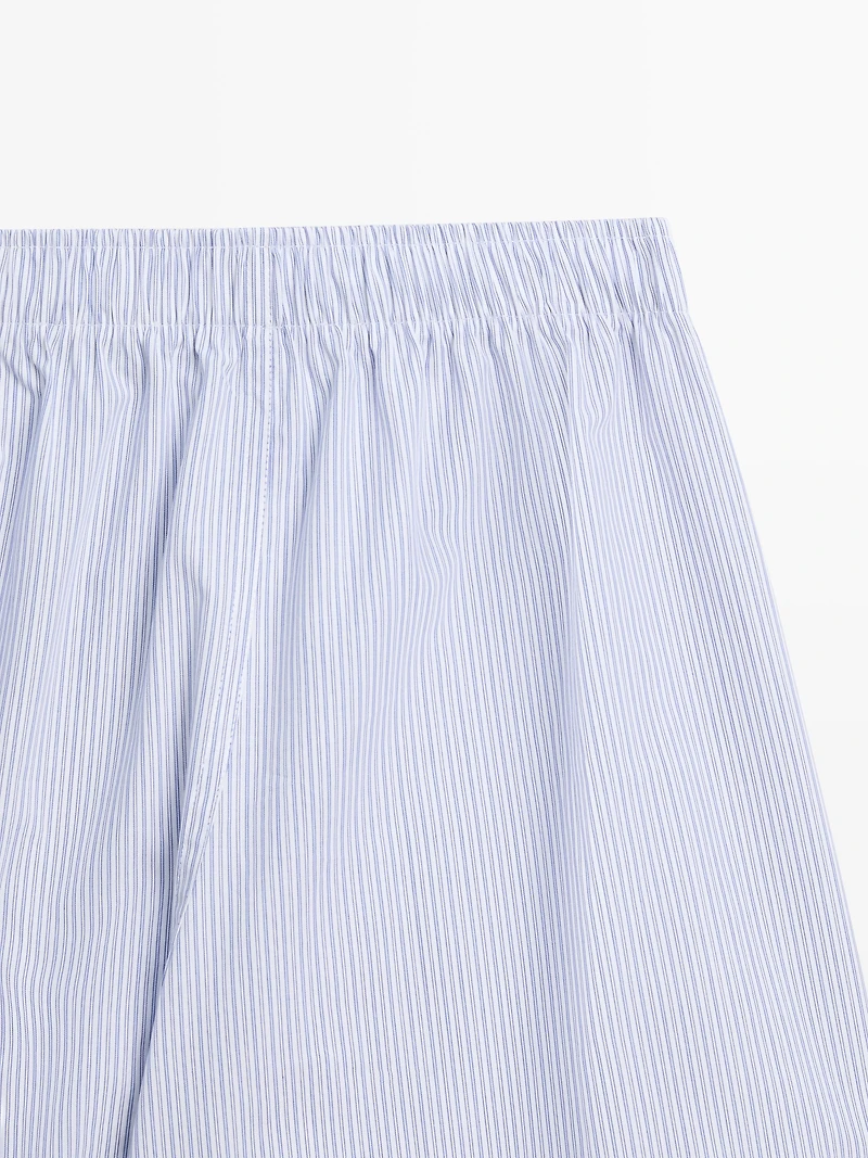 100% cotton striped boxers