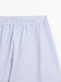 100% cotton striped boxers