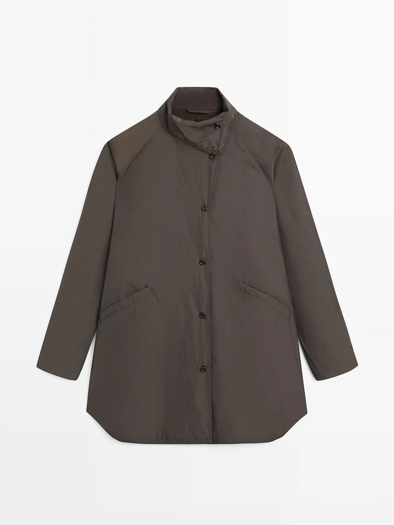 Veste longue matelassée