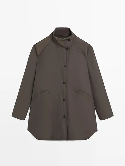 Veste longue matelassée