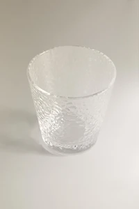 HAMMERED GLASS TUMBLER