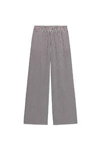 PANTALON LARGE À RAYURES