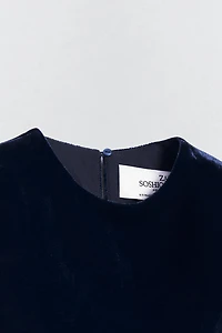 VELVET DRESS SOSHIOTSUKI x ZARA