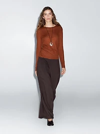 T-shirt léger regular fit à manches longues