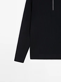 Pull en maille à col camionneur