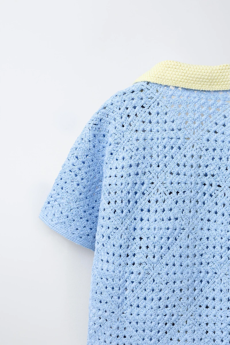 CHEMISE EN MAILLE CROCHET MICKEY MOUSE © DISNEY